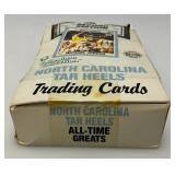 Vintage Second Edition Collegiate Collection North Carolina Tar Heels Basketball Trading Cards In Sealed Packs