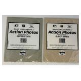 Misc. Vintage 8" x 10" Major League Baseball Action Photos In Original Factory Sealed Bags & Carded