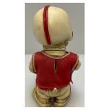 Vintage RARE 1977 Creative Mfg. Inc Football Player Dog Promo Bank (Crack In Neck Needs Repair)