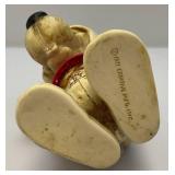 Vintage RARE 1977 Creative Mfg. Inc Football Player Dog Promo Bank (Crack In Neck Needs Repair)