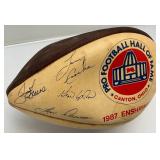 1987 Enshrinees Pro Football Hall Of Fame  Wilson Football