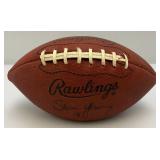 Two Vintage Footballs Including Super Bowl XXIV & Rawlings Steve Young MVP