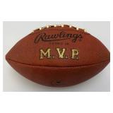 Two Vintage Footballs Including Super Bowl XXIV & Rawlings Steve Young MVP