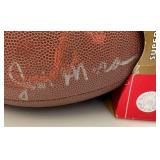 JIM MORA &  JIM MORA SR. Autographed Wilson NFL Football