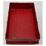 Vintage INTERNATIONAL Preseed Steel Barge Wagon With Plastic Rims And Rubber Tires 1/16 Scale