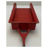 Vintage INTERNATIONAL Preseed Steel Harvester Manure Speader With Plastic Rims And Rubber Tires 1/16 Scale (Missing Plastic Spreader Piece)