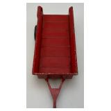 Vintage INTERNATIONAL Preseed Steel Harvester Manure Speader With Plastic Rims And Rubber Tires 1/16 Scale (Missing Plastic Spreader Piece)