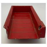 Vintage INTERNATIONAL Preseed Steel Harvester Manure Speader With Plastic Rims And Rubber Tires 1/16 Scale (Missing Plastic Spreader Piece)