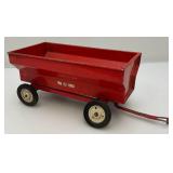 Vintage Tru-Scale Preseed Steel Barge Wagon With Plastic Rims And Rubber Tires 1/16 Scale