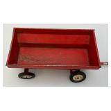 Vintage Tru-Scale Preseed Steel Barge Wagon With Plastic Rims And Rubber Tires 1/16 Scale