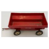 Vintage Tru-Scale Preseed Steel Barge Wagon With Plastic Rims And Rubber Tires 1/16 Scale