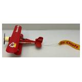 Vintage Die Cast Ertl Collectibles NFL Team Goaline Classics Kansas City Chiefs Stadium Biplane Banks One With Banner & Original Box