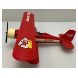Vintage Die Cast Ertl Collectibles NFL Team Goaline Classics Kansas City Chiefs Stadium Biplane Banks One With Banner & Original Box