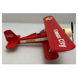 Vintage Die Cast Ertl Collectibles NFL Team Goaline Classics Kansas City Chiefs Stadium Biplane Banks One With Banner & Original Box