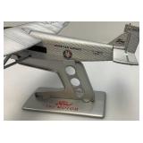 Vintage Die Cast Ertl Collectibles AMERICAN AIRLINES Ford Tri-Motor Airplane (New In Original Box Missing Foam Top Packing)