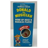 Vintage Illco USA Walt Disney Donald The Musician Wind Uo DONALD DUCK (NIB)