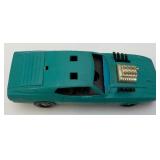 1972 General Mills Kenner Group SSP "Hustlin Hoss" Teal Mach 1 Mustang (No Ripcord) Common Tire Wear On Bottom
