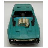 1972 General Mills Kenner Group SSP "Hustlin Hoss" Teal Mach 1 Mustang (No Ripcord) Common Tire Wear On Bottom