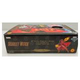 VintageToy Biz  MARVEL Famous Cover Scarlet Witch Action Figure (NEW OLD STOCK) Vinyl Flacking On Front Of her Outfit. See Photos