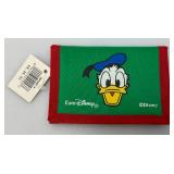 Super RARE Euro Disney Nylon DONALD DUCK Single Fold Wallet (New With Tag)