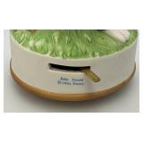 Vintage Miniature Porcelain I Love You Mom Baby Donald Duck Music Box