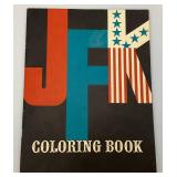 1962 JFK Coloring Book (Nice Condition) & NASA Photographs Of Moon Landing