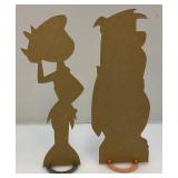 1962 FLINTSTONES Stand Up Dolls In Original Box