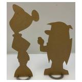 1962 FLINTSTONES Stand Up Dolls In Original Box