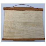 1938 Hand Embroidered United States Map 14" x 17 1/2"