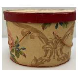 Vintage Jewelry/Hat Box With Feather Boas