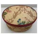 Vintage Jewelry/Hat Box With Feather Boas