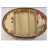 Vintage Jewelry/Hat Box With Feather Boas