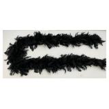 Vintage Jewelry/Hat Box With Feather Boas