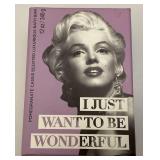 Album Of Misc. Elvis And Marilyn Monroe Collectible Cards & Marilyn Monroe "I Just Want To Be Wonderful Soap Bar (NIB)