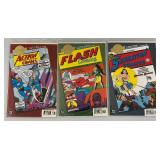 Misc.DC MiLLENNIUM EDITION Comics Including Action Comics, Batman, Flash, Superman And More (Bagged And Carded)