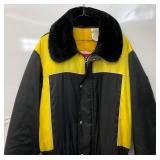 Vintage Black /Yellow JCPenny Snowmobile Suit Size 42-44