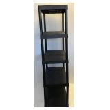 18" x 36" x 70" Plastic Take Apart Black 5 Tier Storage Shelves