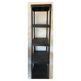 18" x 36" x 70" Plastic Take Apart Black 5 Tier Storage Shelves