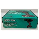 Cordless 18 Volt Drill, 9" Fan New In Box & New Master Force 14" Tool Bag