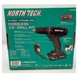 Cordless 18 Volt Drill, 9" Fan New In Box & New Master Force 14" Tool Bag