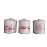 Set of 9 Red Wing Shoe Co. Commemorative Stoneware Crocks