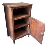 Antique Wooden Jelly Cabinet with Carved Detailing