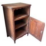 Antique Wooden Jelly Cabinet with Carved Detailing