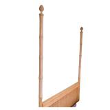 Charming Pair of Yellow Painted Gabberts Faux Bamboo Twin Beds, Includes bedding