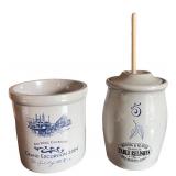 Pair of Red Wing Stoneware Crock & Relish Jar with Lid