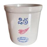 Pair of Red Wing Stoneware Crock & Relish Jar with Lid