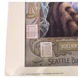 Set of 2 Vintage Brewing Co. Posters - 1974