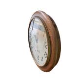 Howard Miller Wall Clock with Wood Frame