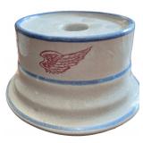Set of 3 Vintage Red Wing Shoe Company Ceramic Candle Holders