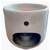 Set of 3 Vintage Red Wing Shoe Company Ceramic Candle Holders